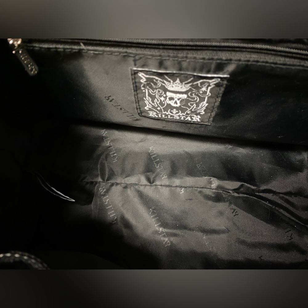 KILLSTAR Sandra Sabbath Pentagram Goth Handbag Black Crossbody Purse - Picture 6 of 7